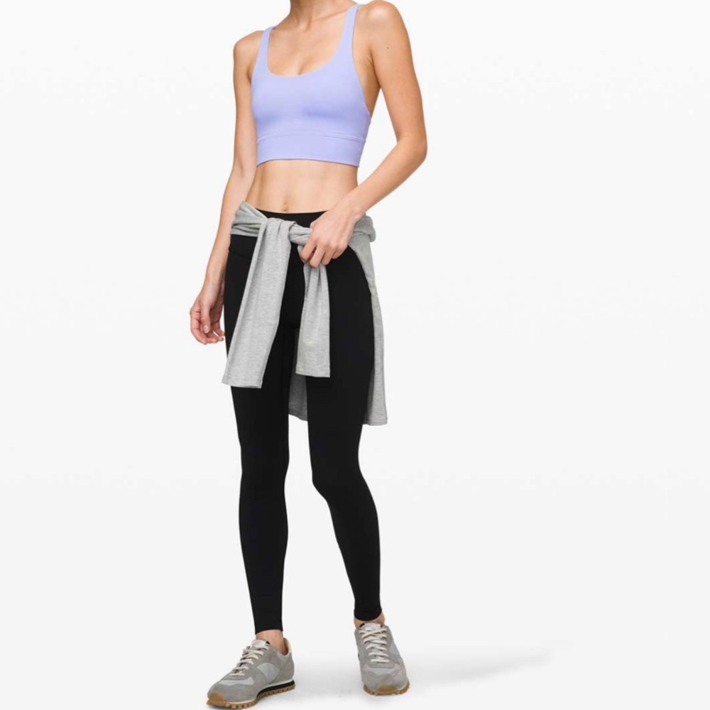 Lululemon Energy Long Line Bra Lavender Dusk Size 10